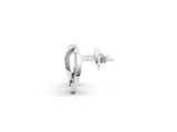White gold Round Diamond Pavé Knot Stud Earrings_1