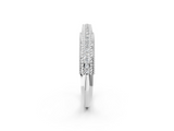 White gold Round Diamond Pavé Milgrain White Gold Eternity Band_14