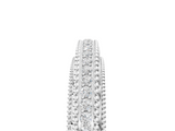 White gold Round Diamond Pavé Milgrain White Gold Eternity Band_17