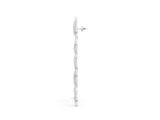 White gold Round Diamond Pavé Olive Branch Drop Earrings_1