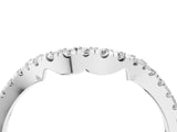 White gold Round Diamond Pavé-Set Contoured Wedding Band_28