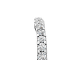 White gold Round Diamond Pavé Set Curved Wedding Band_173