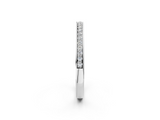 White gold Round Diamond Pavé Set Eternity Band with Channel Setting_14