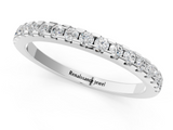 White gold Round Diamond Pavé Set Eternity Band with Micro Prong Setting_74