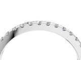 White gold Round Diamond Pavé Set Eternity Band with Micro Prong Setting_84