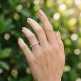 White gold Round Diamond Pavé Set Eternity Band with Micro Prong Setting_92