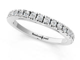 White gold Round Diamond Pavé Set Eternity Band_11