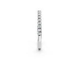 White gold Round Diamond Pavé Set Eternity Band_12