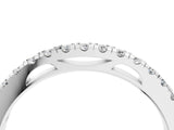 White gold Round Diamond Pavé Set Eternity Band_14