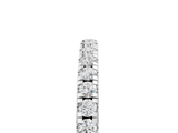 White gold Round Diamond Pavé Set Half Eternity Band with Shared Prong Setting_178