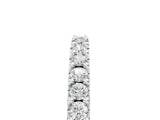 White gold Round Diamond Pavé Set Half Eternity Band_17