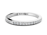 White gold Round Diamond Pavé Set Half-Eternity Band_18