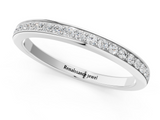 White gold Round Diamond Pavé Set Half-Eternity Band_19