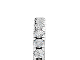 White gold Round Diamond Pavé Set White Gold Eternity Band_11