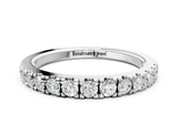 White gold Round Diamond Pavé Set White Gold Eternity Band_6