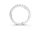White gold Round Diamond Pavé Set White Gold Eternity Band_9