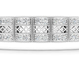 White gold Round Diamond Pavé Tennis Bracelet with Box Clasp_7