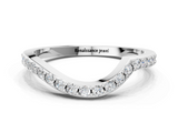 White gold Round Diamond Pavé Twist Band with Shared Prong Setting_12