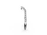 White gold Round Diamond Pavé Twist Band with Shared Prong Setting_14