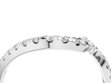 White gold Round Diamond Pavé V-Shaped Contour Band with Shared Prong Setting_33