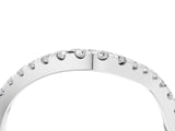 White gold Round Diamond Pavé Wave Band with Shared Prong Setting_10