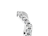 White gold Round Diamond Pavé Wave Band with Shared Prong Setting_11