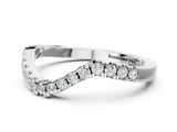 White gold Round Diamond Pavé Wave Band with Shared Prong Setting_6