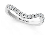 White gold Round Diamond Pavé Wave Band with Shared Prong Setting_7
