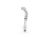 White gold Round Diamond Pavé Wave Band with Shared Prong Setting_8