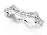 White gold Round Diamond Pavé Zigzag Eternity Band_13