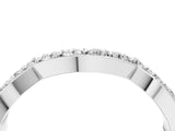 White gold Round Diamond Pavé Zigzag Eternity Band_16