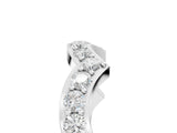 White gold Round Diamond Pavé Zigzag Eternity Band_17