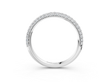 White gold Round Diamond Pave Set Eternity Band with Shared Prong Setting_118
