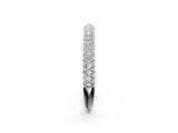 White gold Round Diamond Pave Set Eternity Band with Shared Prong Setting_131