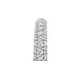 White gold Round Diamond Pave Set Eternity Band with Shared Prong Setting_134