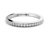 White gold Round Diamond Pave Set Eternity Band_23