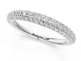 White gold Round Diamond Pave Set White Gold Eternity Band_30