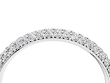 White gold Round Diamond Pave Set White Gold Eternity Band_33