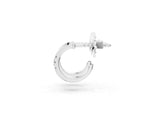White gold Round Diamond Petite Huggie Hoop Earrings_5