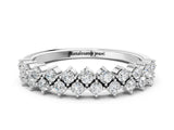 White gold Round Diamond Prong Set Chevron Band_18