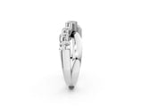 White gold Round Diamond Prong-Set Crossover Band_47
