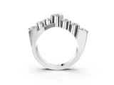 White gold Round Diamond Prong-Set Crossover Band_48