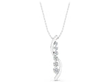 White gold Round Diamond Prong-Set Curved Pendant_7