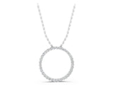 White gold Round Diamond Prong-Set Eternity Pendant_23