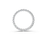 White gold Round Diamond Prong Set Eternity Pendant_6