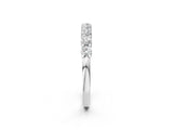 White gold Round Diamond Prong Set Half-Eternity Band_13