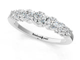 White gold Round Diamond Prong-Set Half-Eternity Band_3