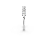 White gold Round Diamond Prong-Set Half Eternity Band_4