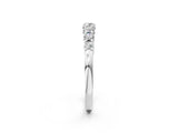 White gold Round Diamond Prong-Set Half-Eternity Band_4