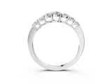White gold Round Diamond Prong-Set Half-Eternity Band_5
